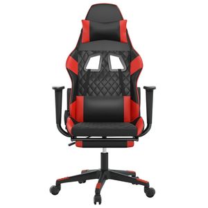 เก้าอี้เล่นเกมสีดำและสีแดง - Product Image 4