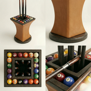 Argmac Royal Pillar Premium <b>Cue</b> Stand with Designer PU Leather Finish for <b>Pool</b> & Snooker Equipment, Ideal for Bulk Orders and Re - Product Image 4