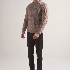 Men's Lightweight Knitted <b>Pullover</b> <b>Sweater</b> Warm Long Sleeve Crewneck Casual Fashion Comfortable Winter Clothing Front Breathable - Product Image 2