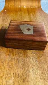 Boîte de rangement carrée en bois écologique de qualité supérieure pour cartes de jeu avec illustration personnalisée - Product Image 6
