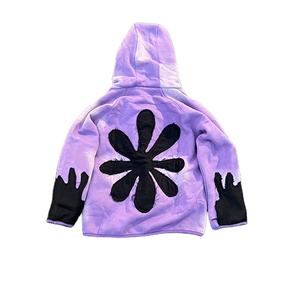 Streetwear personnalisé en coton éponge française délavé à l'acide sweat à capuche vintage de haute qualité en polaire vierge pour hommes - Product Image 2