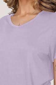 Camisetas de punto de bambú personalizadas para mujer, cuello redondo, transpirables, informales, básicas, cómodas, suaves, para verano - Product Image 3