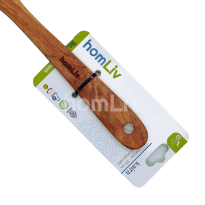 Spatule en bois de teck naturel, durable, sans peinture ni vernis, halal, personnalisable, pour cuisine, bois de teck naturel durable - Product Image 3