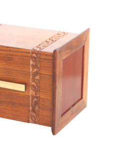 Urnes de crémation en bois de conception de croix en laiton pour adultes urnes funéraires urnes funéraires taille personnalisée fournitures funéraires - Product Image 4