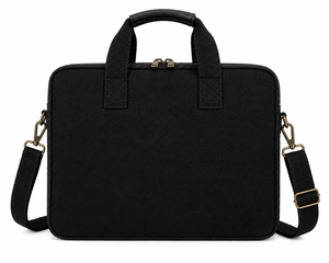 Premium Jute <b>Laptop</b> Briefcase 15.6 Inch Shoulder Bag Protective Business Carry <b>Case</b> Black - Product Image 6