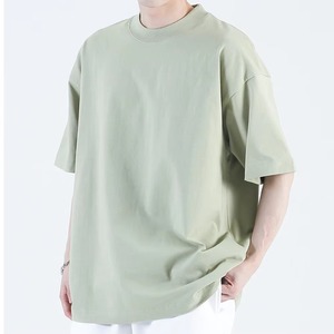 T-shirt léger à col rond pour homme, manches courtes, en coton doux, pour un usage décontracté, t-shirt pour homme, logo personnalisé - Product Image 4