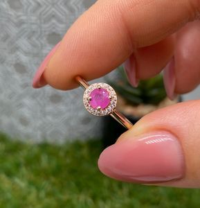 Anillo de Rubí Natural, Plata de Ley 925, Chapado en Oro de 14k, Joyería Fina Hecha a Mano, Certificado IGI, Diseño Vintage, Julio - Product Image 6