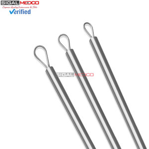 ชุดอุปกรณ์แคะหู Billeau Safe Ear Curettes 3 ชิ้น แบบมีห่วง ยืดหยุ่น แม่นยำ สำหรับการผ่าตัดหู เครื่องมือแพทย์สำหรับกำจัดขี้หู ใช้ในทางการแพทย์ ทนทาน - Product Image 3