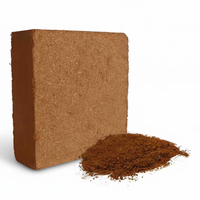 Blok Sabut Kelapa Alami Coklat Persegi Berkualitas Tinggi Ramah Lingkungan Biodegradable 100% Coco Pith Untuk Penggunaan Berkebun