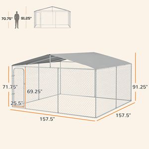 Recinto per Cani in PVC con Telaio in Alluminio - Taglie Grandi XXL XL XXXL per Razze Giganti e Medie - Product Image 3