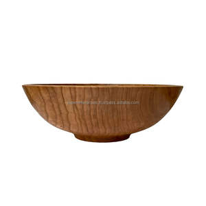 Tazón de Madera de Diseño Moderno para Cocina, Ideal para Ensaladas, Frutas y Presentaciones, Hecho de Madera Natural Sólida - Product Image 6