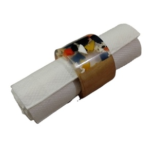 Nouveau Style Résine & Multi Couleur Forme Ronde Serviette Rond Ensemble Restaurant Vaisselle Vaisselle Utilisé Meilleur Design maison et cuisine - Product Image 1