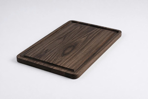 Planche de service rectangulaire en bois de frêne, bords biseautés, sans poignée, pour la restauration fine, OEM personnalisé, Vietnam - Product Image 4