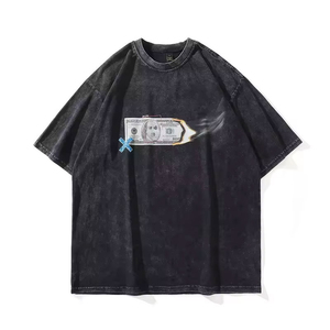 Conjunto de Camiseta y Pantalones Cortos DTG DTF Extra Grandes, 220-240GSM, 100% Algodón Grueso, Logotipo Personalizado, Serigrafía, Bordado, Camiseta para Hombre - Product Image 6