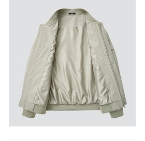 Blouson Bomber Homme Personnalisable avec Logo Brodé Hiver Écologique Respirant Ample Décontracté Élégant Coupe-Vent Poches Zippées - Product Image 4