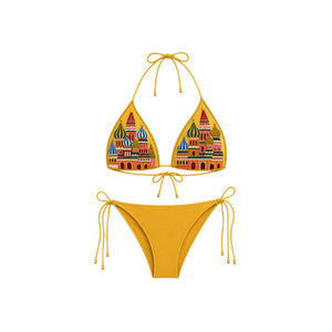 Bikini de Dos Piezas Más Vendido con Tejidos de Algodón/Spandex y Cuentas Hechas a Mano para Mujer, Diseño de Verano, Traje de Baño de Alta Calidad, Conjunto Femenino - Product Image 5