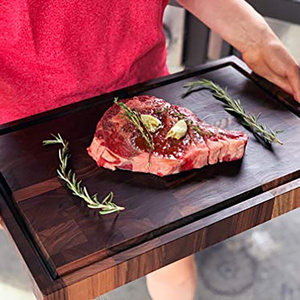 Planche à découper en bois de noyer massif, style rustique, pour cuisine, vente en gros - Product Image 4