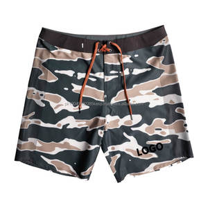 Short de surf en matériau personnalisé Maillot de bain rétro à entrejambe de 5 pouces pour la natation - Product Image 5