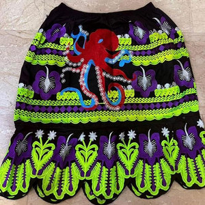 Telas para bordar, faldas de algodón de alta calidad, estilo hawaiano, bordado micronésico, fabricadas en Pakistán. - Product Image 1