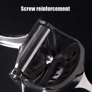 Presse-agrumes manuel ergonomique multi-fonctions en aluminium Bold Blossom, anti-corrosion, pour un pressage facile des citrons et des limes en cuisine - Product Image 4