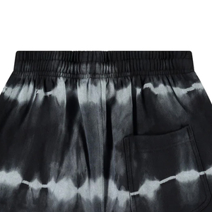 <b>Black</b> Color <b>Men's</b> Streetwear <b>Tie</b> Dye Shorts Elastic Drawstring Waist Casual Beach <b>Tie</b> Dye Shorts For Adults - Product Image 4
