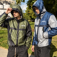 Veste à capuche personnalisée, style streetwear vintage, imperméable, changeant de couleur selon la température, fermeture éclair intégrale, veste décontractée pour homme, hiver, extérieur, tendance