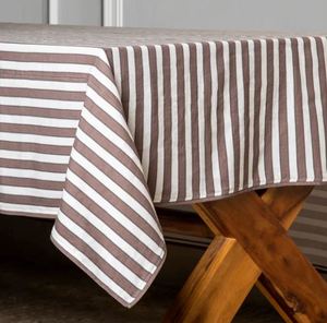 Stripe <b>Table</b> Cloth Modern Dining <b>Table</b> <b>Cover</b> Washable Cotton Stripe <b>Table</b> Cloth Stylish Dining By Manufacturer - Product Image 4