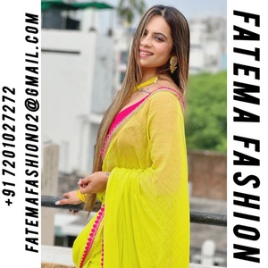 Haldi Function Wear Beautiful Latkan Work <b>Saree</b> with Running Blouse Piece for Party Wear Bride's Pretty Look - Product Image 2
