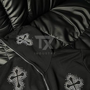 2026 Custom <b>Rhinestone</b> Hoodie Manufacturer Customized Wholesale New Arrival Best Selling Thermal Men <b>Rhinestone</b> <b>hoodies</b> - Product Image 3