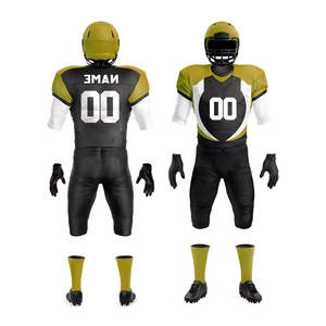 Uniformes de fútbol americano personalizados para equipos deportivos, hechos de poliéster de alta calidad, en venta. - Product Image 3