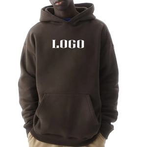 Sweat-shirt à capuche pour hommes, coupe ample, manches longues, confortable et respirant, tenue décontractée, coton mélangé - Product Image 1