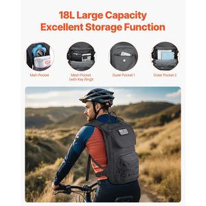 Pacchetto tattico Molle idratazione 3L zaino per la vescica d'acqua per l'escursionismo in bicicletta - Product Image 5