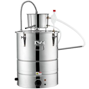 Kit de Destilación Casera Eléctrico con Alambique de Acero Inoxidable de 9 Galones/30 Litros y Bomba - Product Image 1
