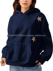 Sudaderas con capucha para mujer, estilo oversize con pedrería, Y2K, streetwear, sudaderas con capucha tipo pullover, sudaderas personalizables OEM - Product Image 5