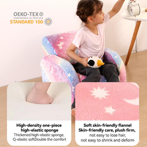 Bambino bambino 2-in-1 divano letto convertibile Morden Glow Dark <span class=keywords><strong>unicorno</strong></span> Design Flip, miglior regalo per ragazzi e ragazze OEM/ODM - Product Image 3