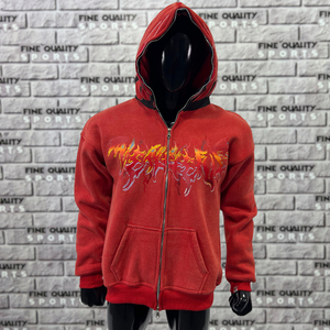 Private label bling hoodie full face <b>zip</b> custom cotton fleece oversized rhinestone hoodie low moq - Product Image 3