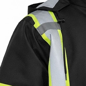 Chaqueta de Trabajo Reflectante de Alta Visibilidad para Hombre con Capucha, Chaqueta de Trabajo para Uso en Construcción - Product Image 6