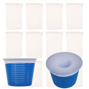 10 Pack Nylon Pool Filter Saver <b>Socks</b> for Skimmer Baskets <b>Swimming</b> Pool Filter Accessories - Product Image 6