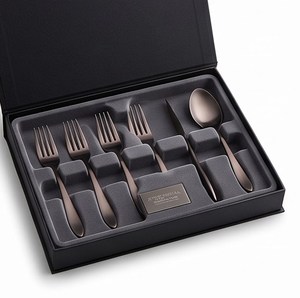 Ensemble de fourchettes en acier inoxydable finition mate, design minimaliste, résistant à la rouille, couverts pour les dîners de mariage - Product Image 6