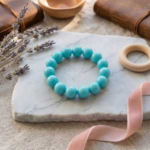Handmade Resin Beaded <b>Bracelet</b> Round Pastel Resin Beaded <b>Stretch</b> <b>Bracelet</b> Handmade Colorful Fashion Jewelry - Product Image 3