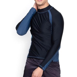 เสื้อแรชการ์ดแขนยาวสำหรับผู้ชาย Cody Luna ผลิตจากโพลีเอสเตอร์/ไนลอน ป้องกันรังสียูวี แห้งเร็ว ระบายอากาศได้ดี ดีไซน์สีตัดต่อ - Product Image 5