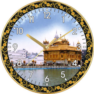 Horloge murale spirituelle indienne traditionnelle en plastique Liviya, cadeau personnalisé pour la fête des pères, cadeau de remise de diplôme - Product Image 4
