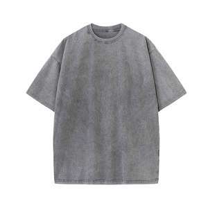 เสื้อยืดผู้ชายคุณภาพสูง ไซส์ใหญ่ ดีไซน์คุณภาพสูง โลโก้สั่งทำได้ ขายส่ง เสื้อยืดฟอกสี เสื้อยืดผู้ชายพรีเมียมขายส่ง - Product Image 2