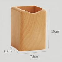 Support à stylos en bois à un seul niveau, écologique et de haute qualité, pour accessoires de bureau et rangement multifonctionnel de papeterie