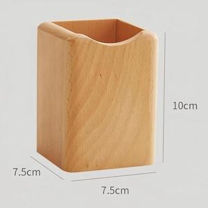 Eco-Friendly Wooden Pen Stand Organizer <b>for</b> <b>Desk</b> <b>Accessories</b> and Stationery Storage - Product Image 4