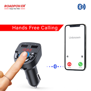 ROADPOWER (RP-FMTR26) เครื่องชาร์จในรถยนต์พร้อมเครื่องส่งสัญญาณบลูทูธ FM พร้อมการสตรีมไร้สายผ่านบลูทูธและการเล่นเพลง 3 รูปแบบ - Product Image 5