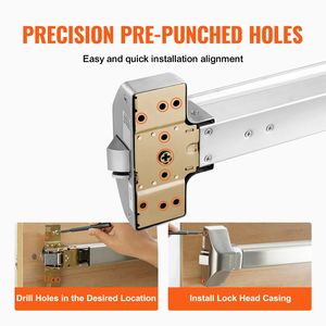 Porta di emergenza commerciale porta Push Bar Panic leva in acciaio inox 31 '3 chiavi 30-36 "metallo legno porta Hardware - Product Image 4