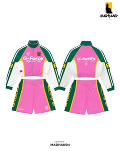 Ensemble de survêtement haute performance pour femmes |   Veste technique de sport et short athlétique |   Fabricant OEM respirant et à séchage rapide - Product Image 4