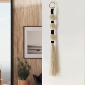 Bohemian Macrame <b>Wall</b> <b>Hanging</b> | Mexican Tapestry Style | Handmade Neutral Fiber Art Home <b>Decor</b> - Product Image 1