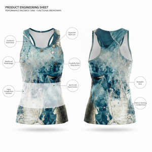 Stylish Trendy Fashionable Customized Racerback Tank Top Summer Casual Fitness Sleeveless Workout Yoga Comfortable Custom Tops - Product Image 2